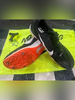 Nike Zoom Rival Track Spikes Black Orange Women’s Size 9